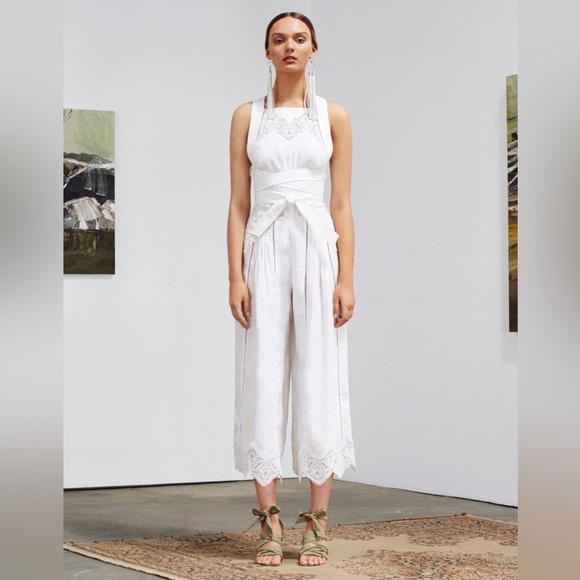 ZIMMERMANN EMPIRE VIRTUE JUMPSUIT WHITE Size: Zimmerman 3 - Picture 5 of 15